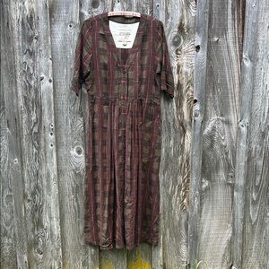 Ace & Jig Lee Lee Button-Down Midi Dress in Fig